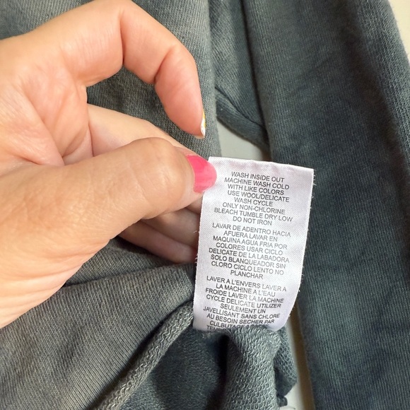 Polaroid Gray Tie-Dye Sweatshirt with Floral Print - Picture 6 of 8